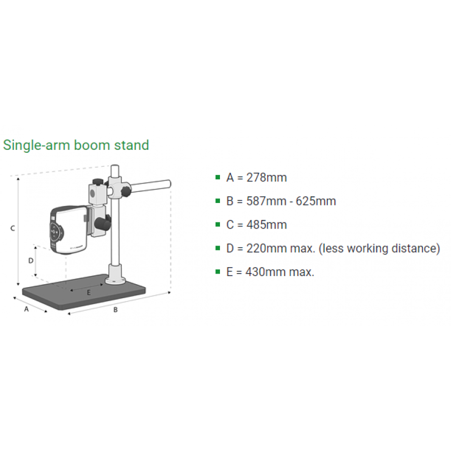 Boom Stand Dimensions Boom Stand Dimensions